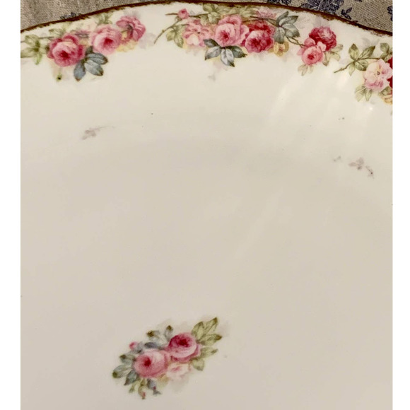 Antique Limoges France Rose 12" Platter Elite L France Higgins & Seiter - Picture 2 of 7